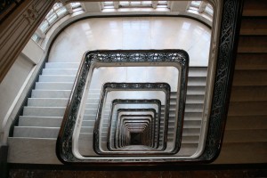 Apartment Stairway, New York    